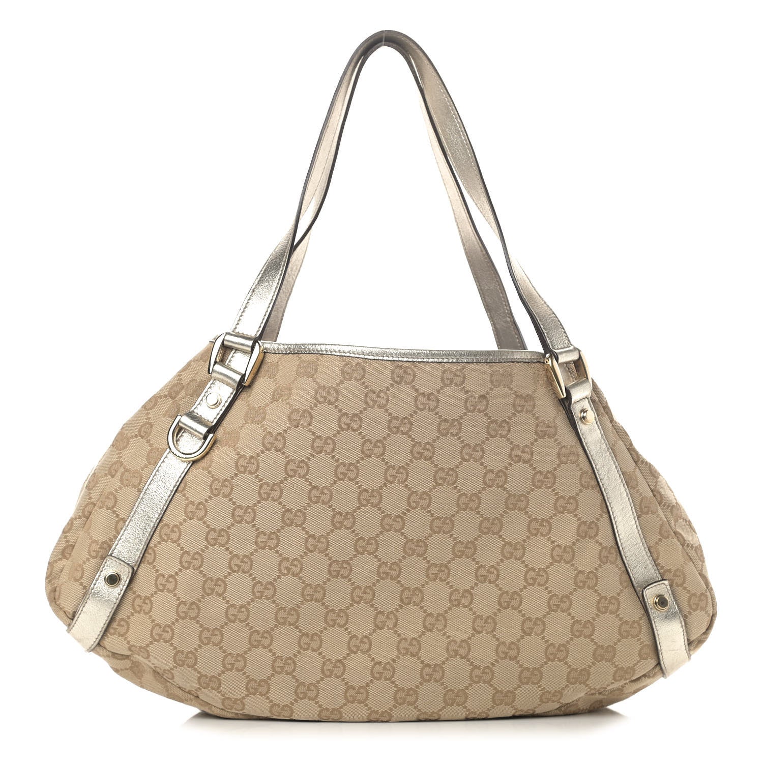 Gucci Monogram Medium Abbey Shoulder Bag Gold 1 of 12