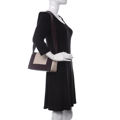 Celine Shiny Smooth Calfskin Medium Frame Shoulder Bag Velvet Desert 2 of 10