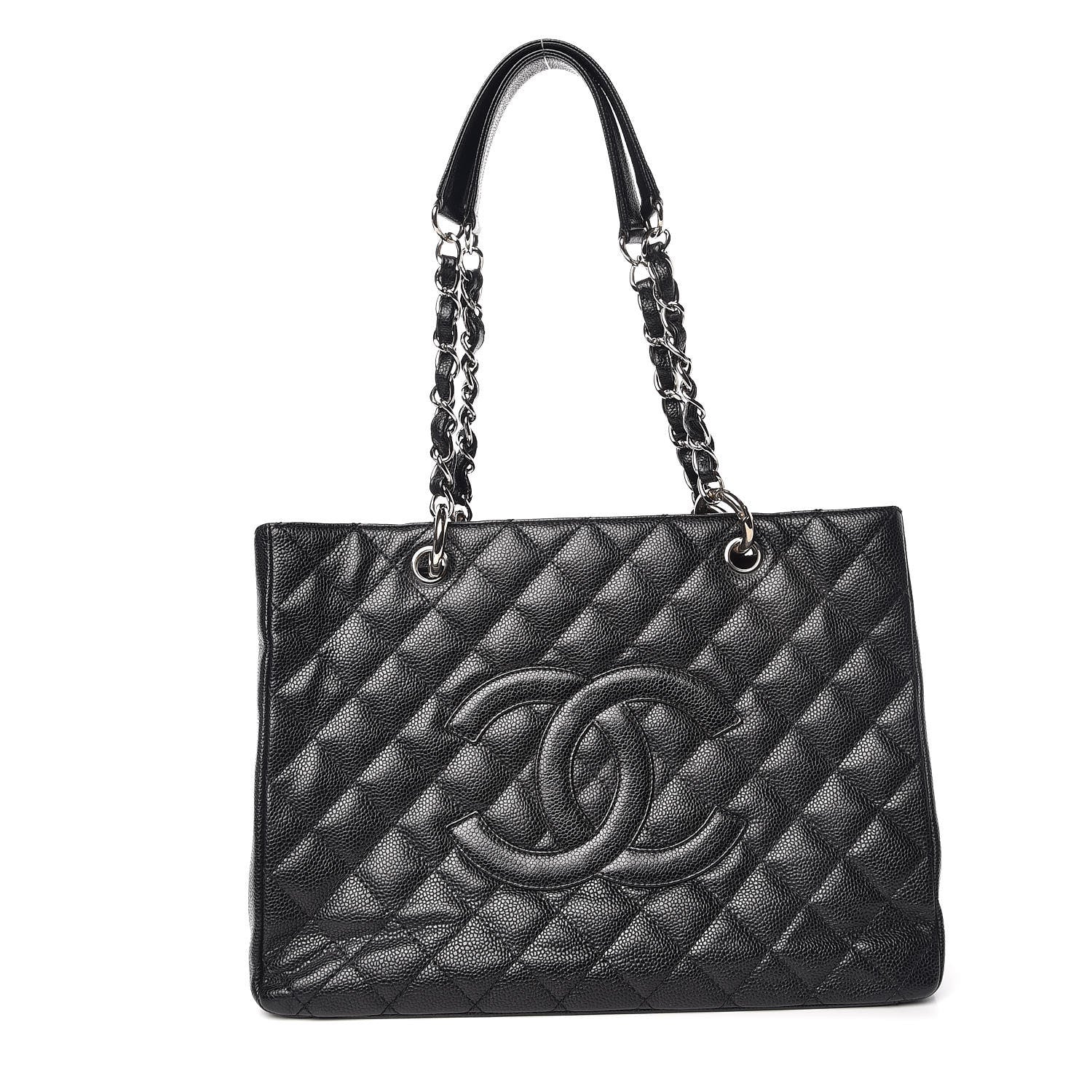 Chanel Caviar Quilted Grand Shopping Tote GST Black 1 of 12