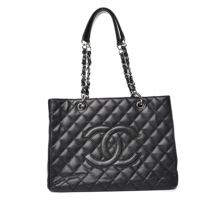 Chanel Caviar Quilted Grand Shopping Tote GST Black 1 of 12