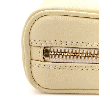 Chanel Grained Calfskin CC Button Small Pouch Cosmetic Case Yellow 8 of 9