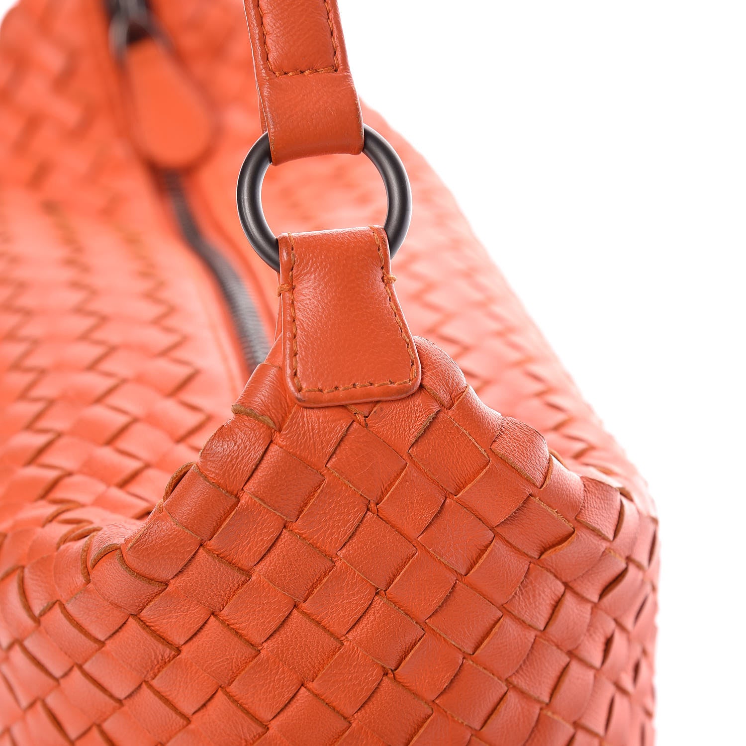 Bottega Veneta Nappa Intrecciato Small Shoulder Bag Tangerine 10 of 10