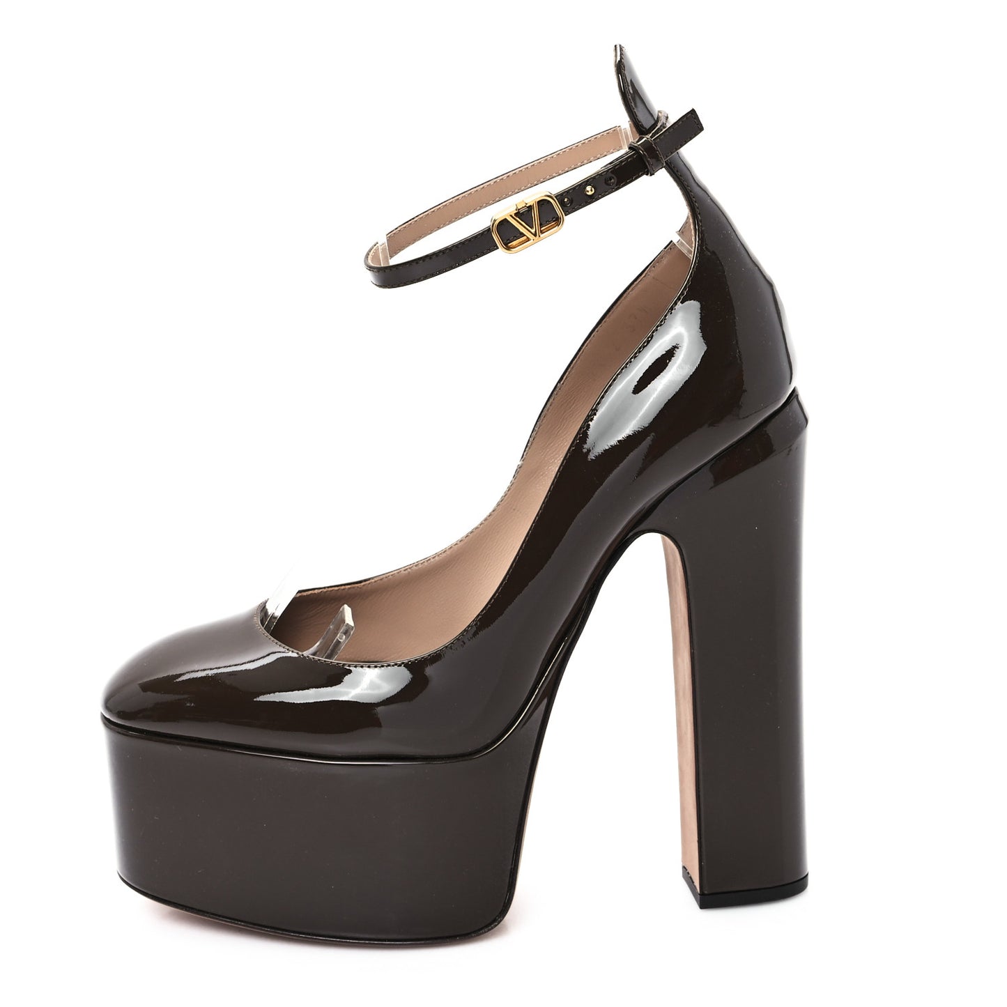 Patent Tan-Go 55/155mm Platform Pumps 37.5 Dark Brown