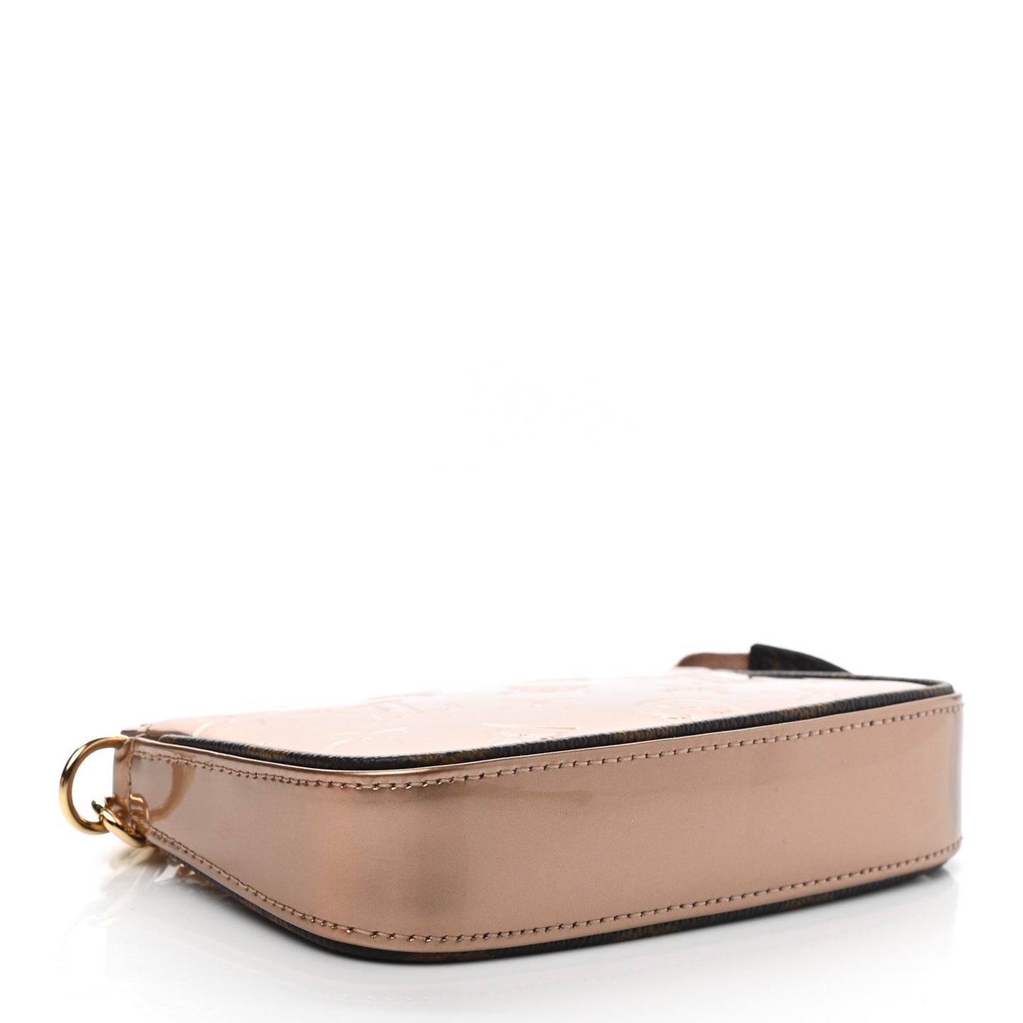 Metallic Vernis Mini Pochette Accessories Rose Gold
