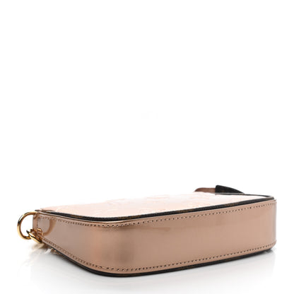 Louis Vuitton Metallic Vernis Mini Pochette Accessories Rose Gold 4 of 7