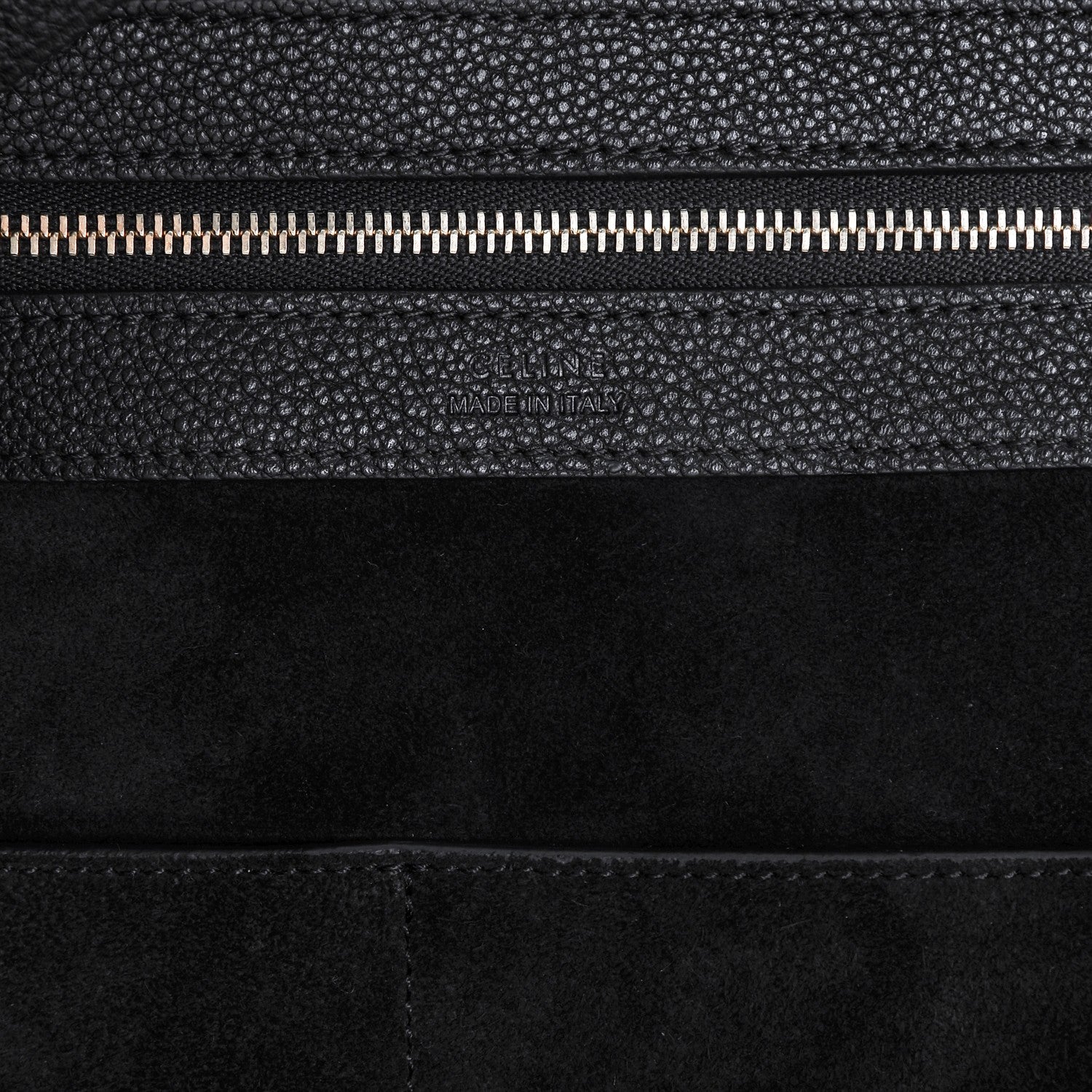 Celine Soft Grained Calfskin Small Belt Cabas Phantom Black 6 of 7