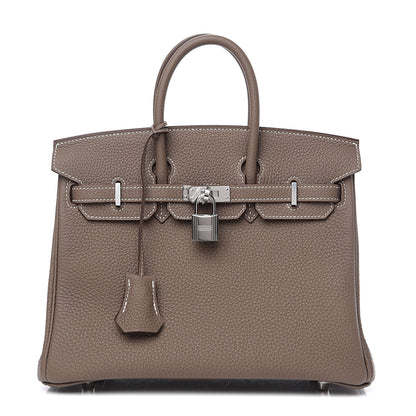 Hermes Togo Birkin 25 Etoupe 1 of 25
