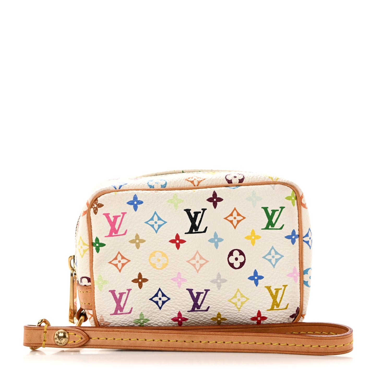 LOUIS VUITTON Monogram Multicolor Trousse Wapity White