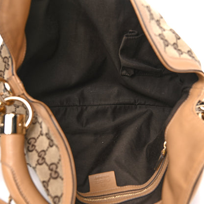 Gucci Monogram Medium Indy Top Handle Bag Light Brown 6 of 14