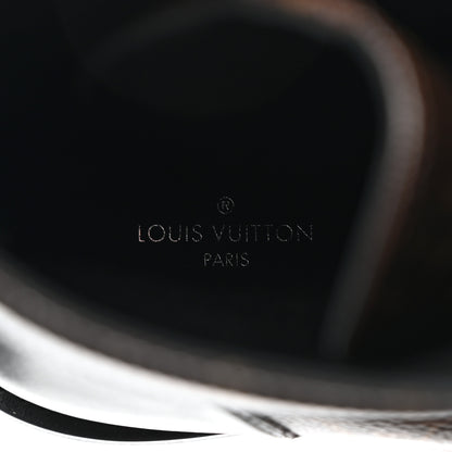 Louis Vuitton Calfskin Monogram Wonderland Flat Ranger Boots 38 Black 7 of 8