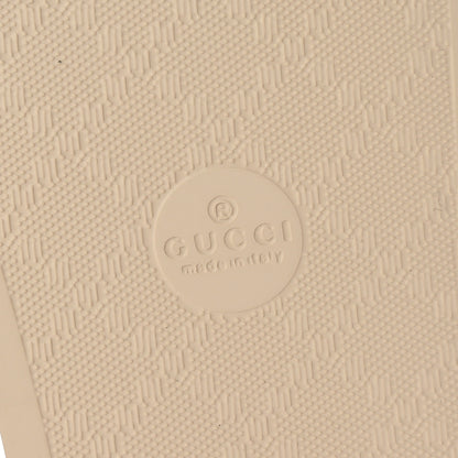 Gucci X DISNEY Mini Vintage GG Supreme Monogram Mickey Mouse Womens Slide Sandals 35 Beige Vintage Sun Oil 7 of 9