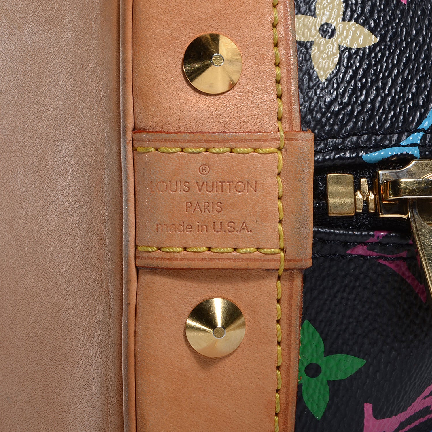 Louis Vuitton Monogram Multicolor Alma Black 7 of 7