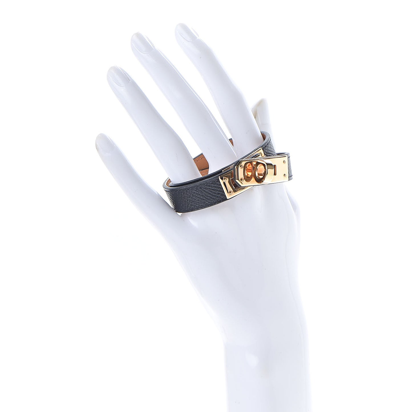 Epsom Kelly Double Tour Bracelet XS Black