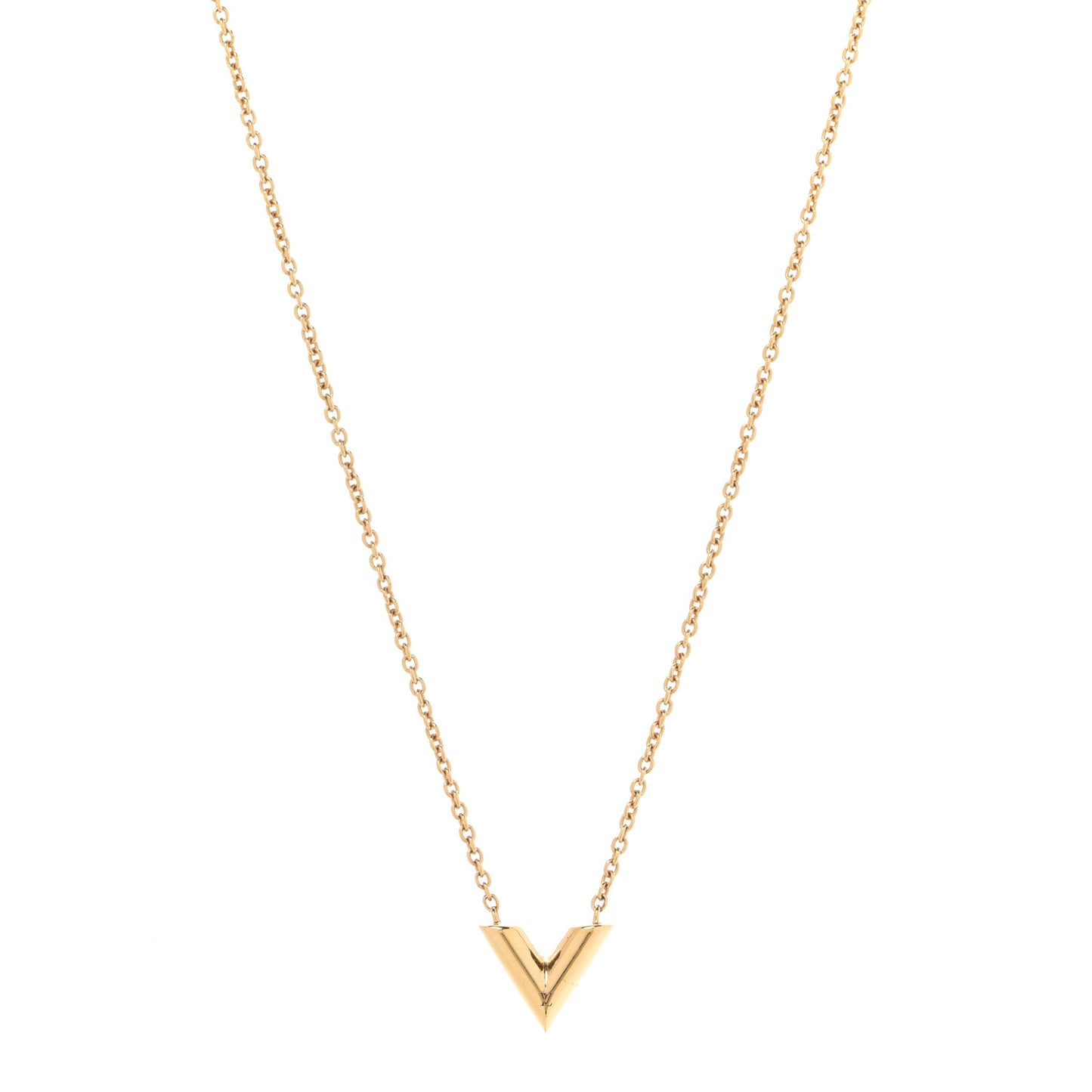 Essential V Necklace Gold