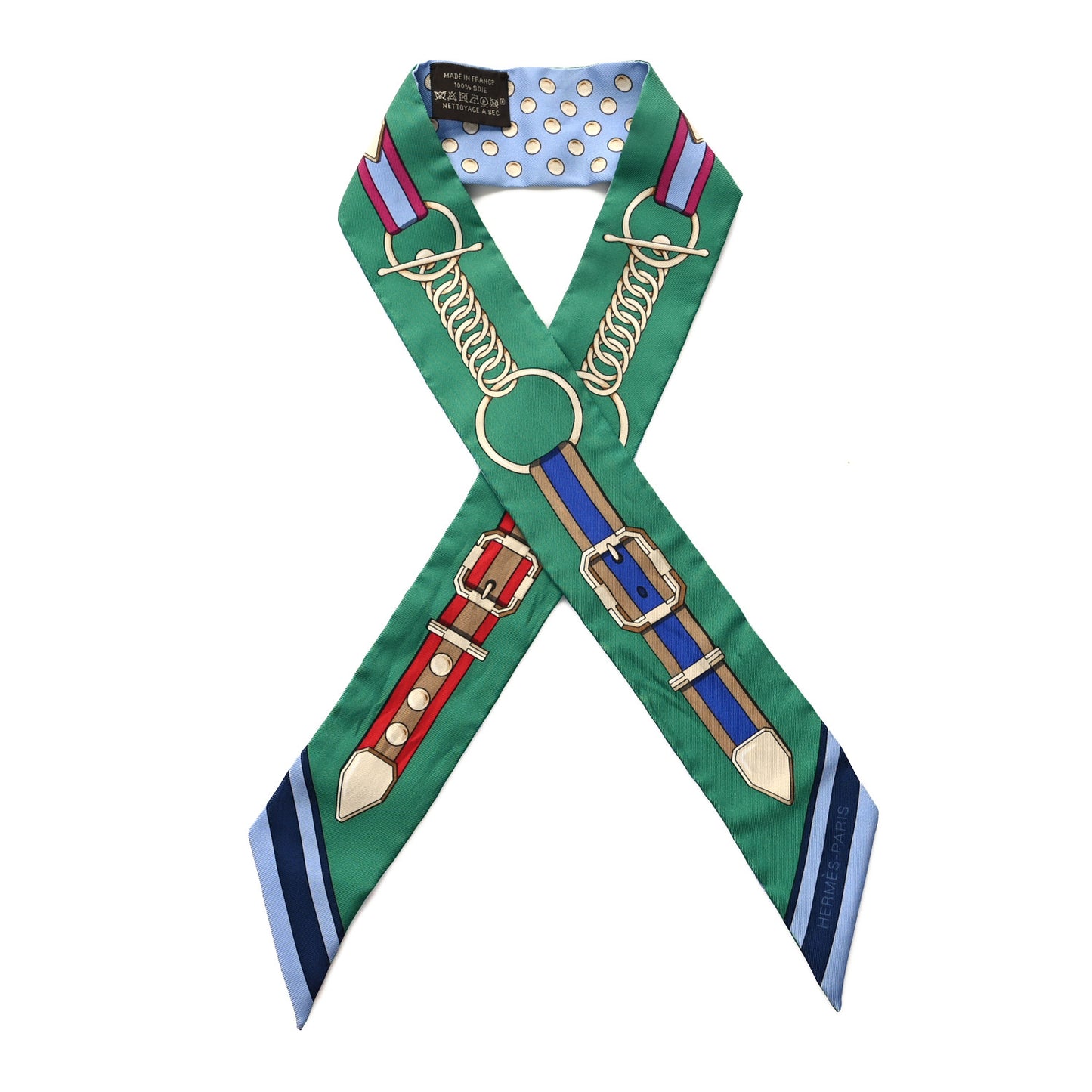 Silk Grand Tralala Twilly Bleu Ciel Vert