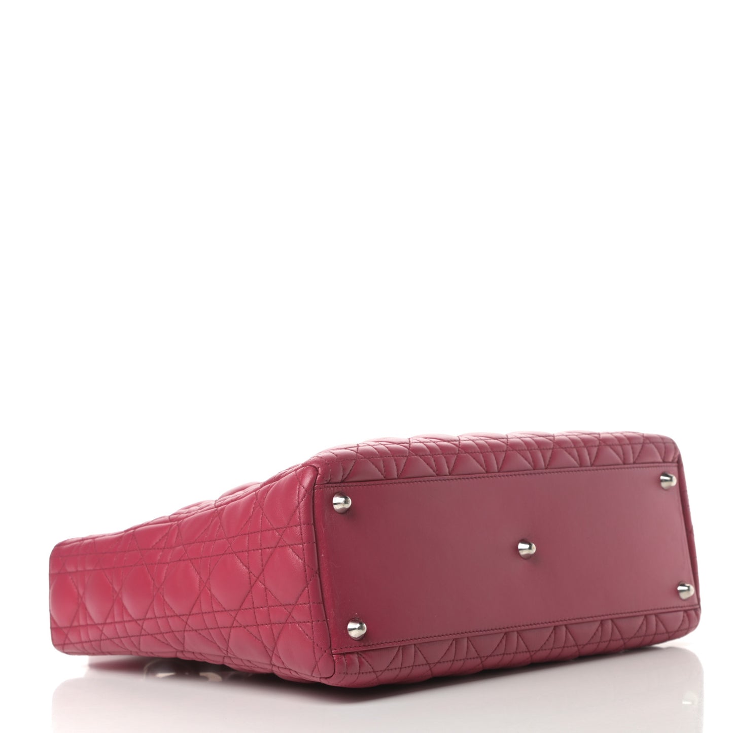 Lambskin Cannage Large Lady Dior Pink