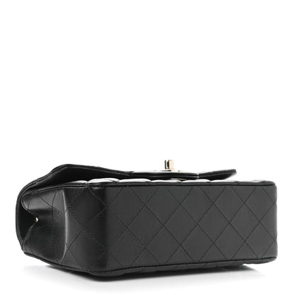Chanel Lambskin Quilted Mini Rectangular Flap Black 4 of 10