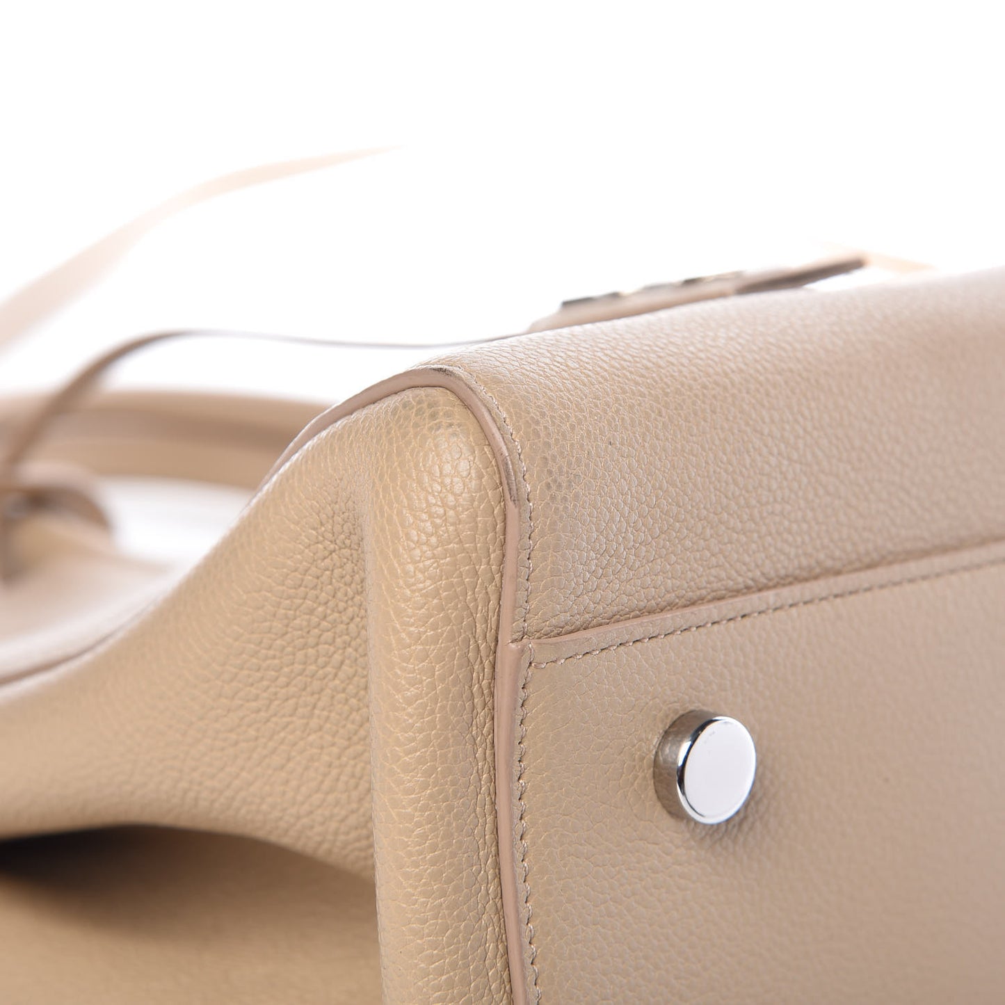 Calfskin Medium Rive Gauche Cabas Dark Beige