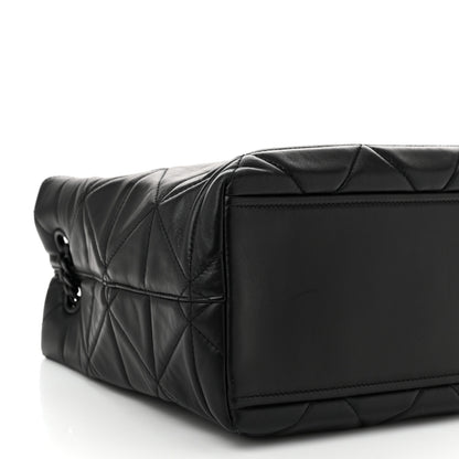 Prada Nappa Quilted Monochrome Chain Tote Bag Black 8 of 9