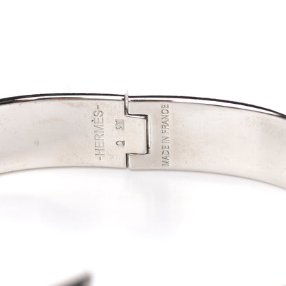 Hermes Enamel Narrow Clic Clac H Bracelet PM Black 5 of 5