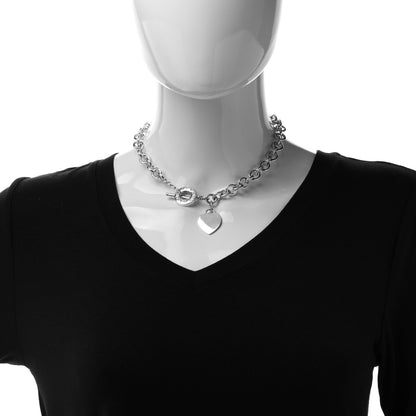 Tiffany Sterling Silver Heart Tag Toggle Necklace 2 of 4