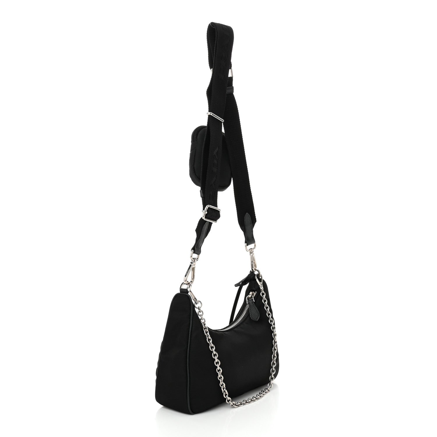 Prada Nylon Re-Edition 2005 Shoulder Bag Black 3 of 11