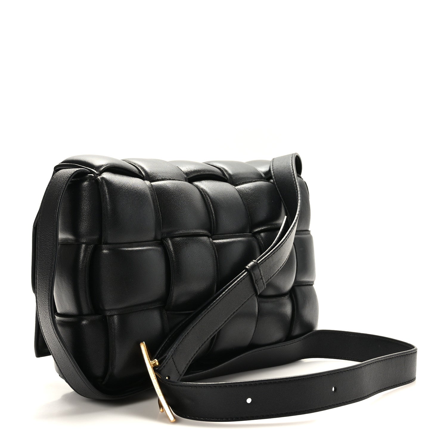 Bottega Veneta Nappa Maxi Intrecciato Padded Cassette Crossbody Bag Black 3 of 8