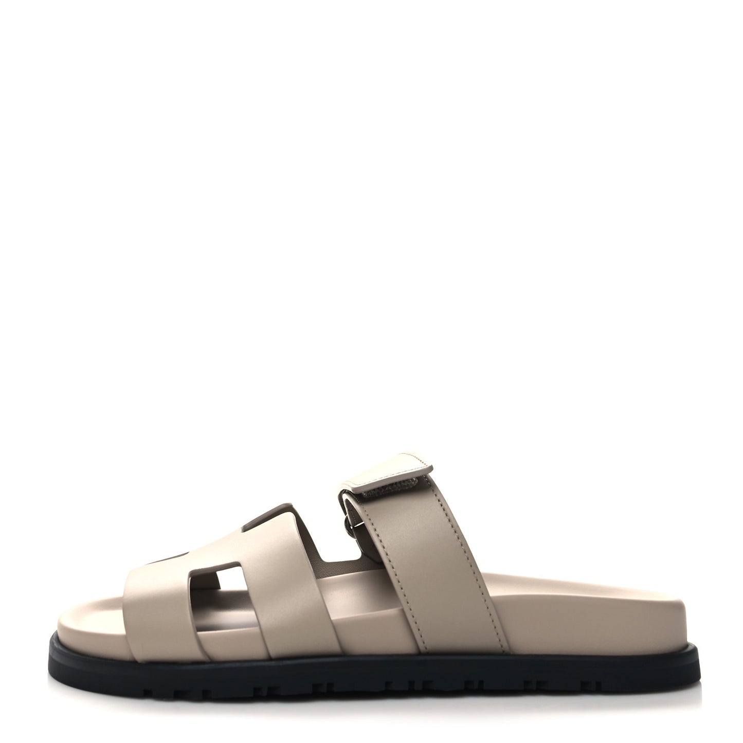 Calfskin Womens Chypre Sandals 37 Beige Mastic