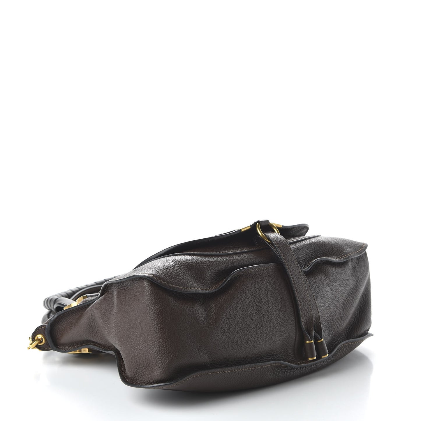 Calfskin Medium Marcie Satchel Coffee Shot