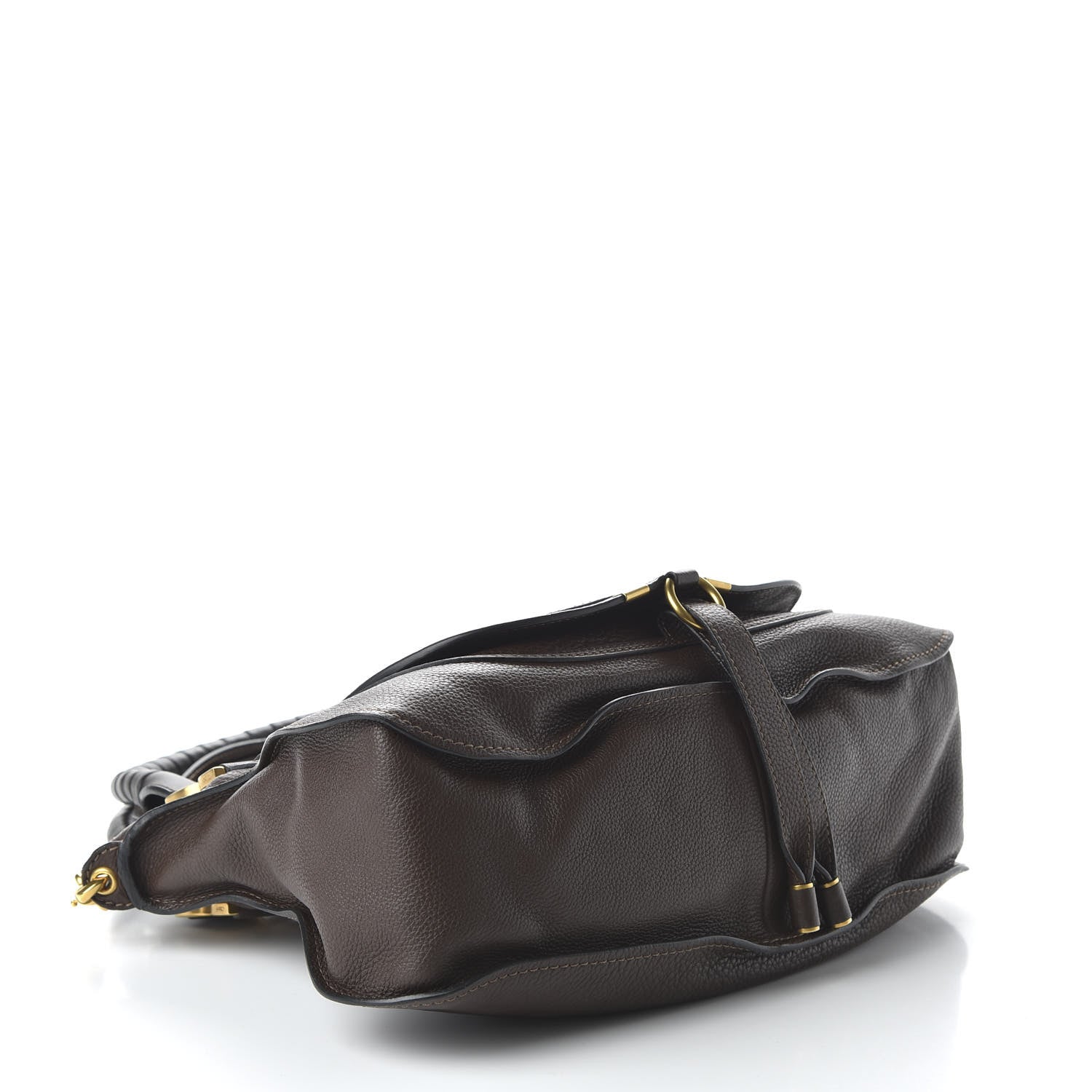 Chloe Calfskin Medium Marcie Satchel Coffee Shot 5 of 10