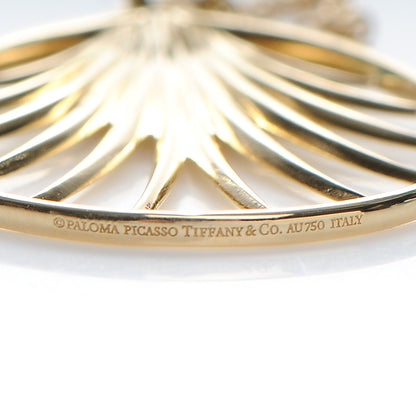 Tiffany 18K Yellow Gold Small Paloma Picasso Villa Paloma Palm Pendant Necklace 7 of 8