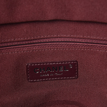 Chanel Vinyl Calfskin Viaggio Travel Bag Blue 6 of 14