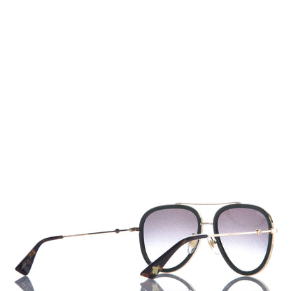 Gucci Web Aviator Sunglasses GG0062S Green Red 4 of 8
