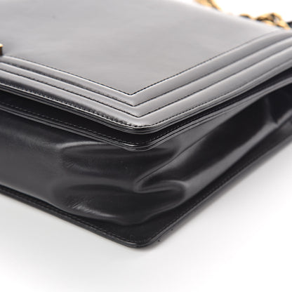 Chanel Glazed Calfskin Large Boy Flap Black 10 of 11