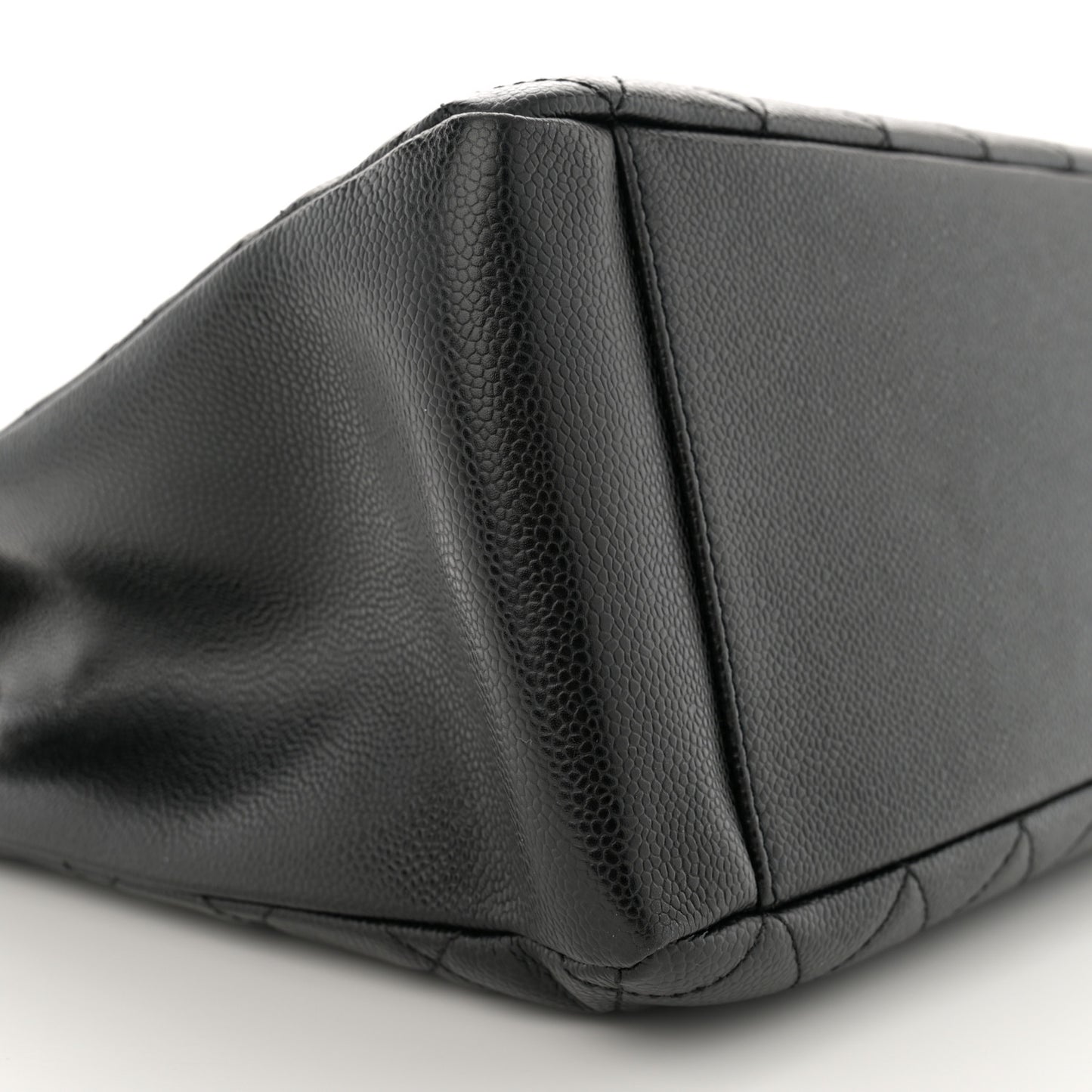 Caviar Quilted Grand Shopping Tote GST Black