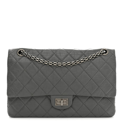 Chanel Aged Calfskin Quilted 2.55 Reissue 226 Flap Grey 1 of 11