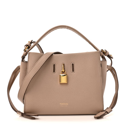 Tom Ford Grained Calfskin Small Padlock Top Handle Beige 1 of 12