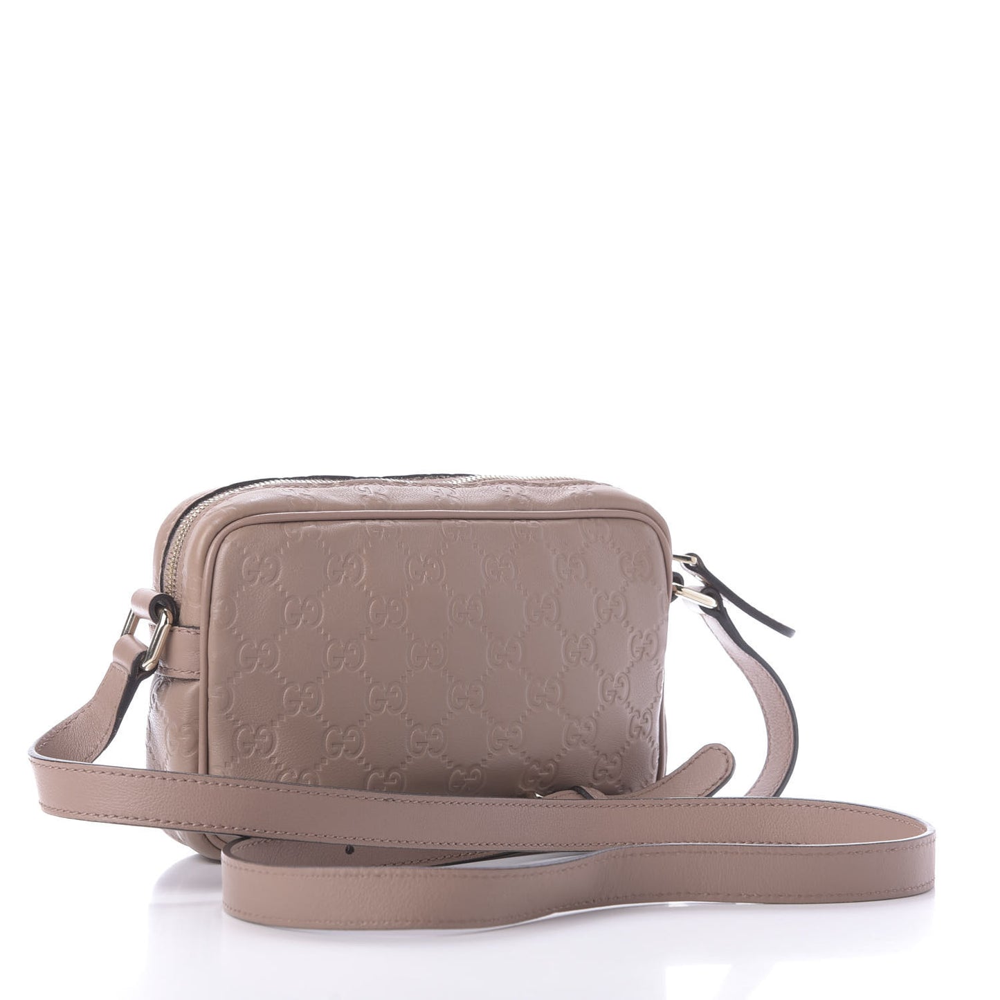 Guccissima Small Signature Camera Bag Porcelain Rose