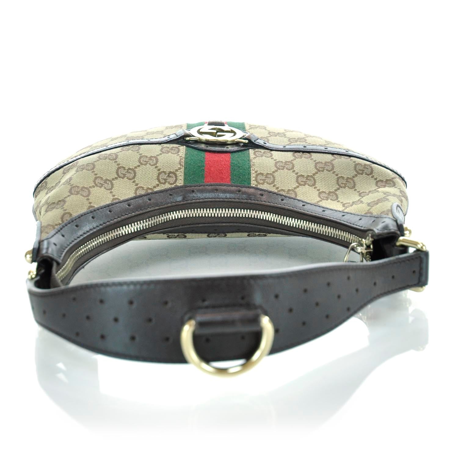 Gucci Monogram Reins Hobo Ebony 5 of 11