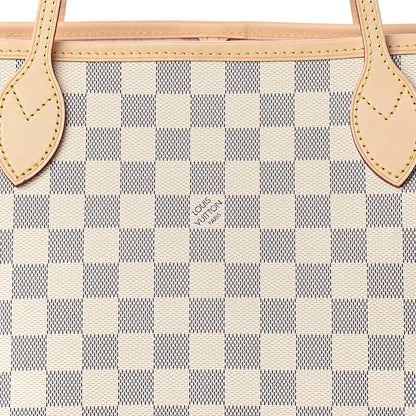 Louis Vuitton Damier Azur Neo Neverfull MM Rose Ballerine 12 of 12