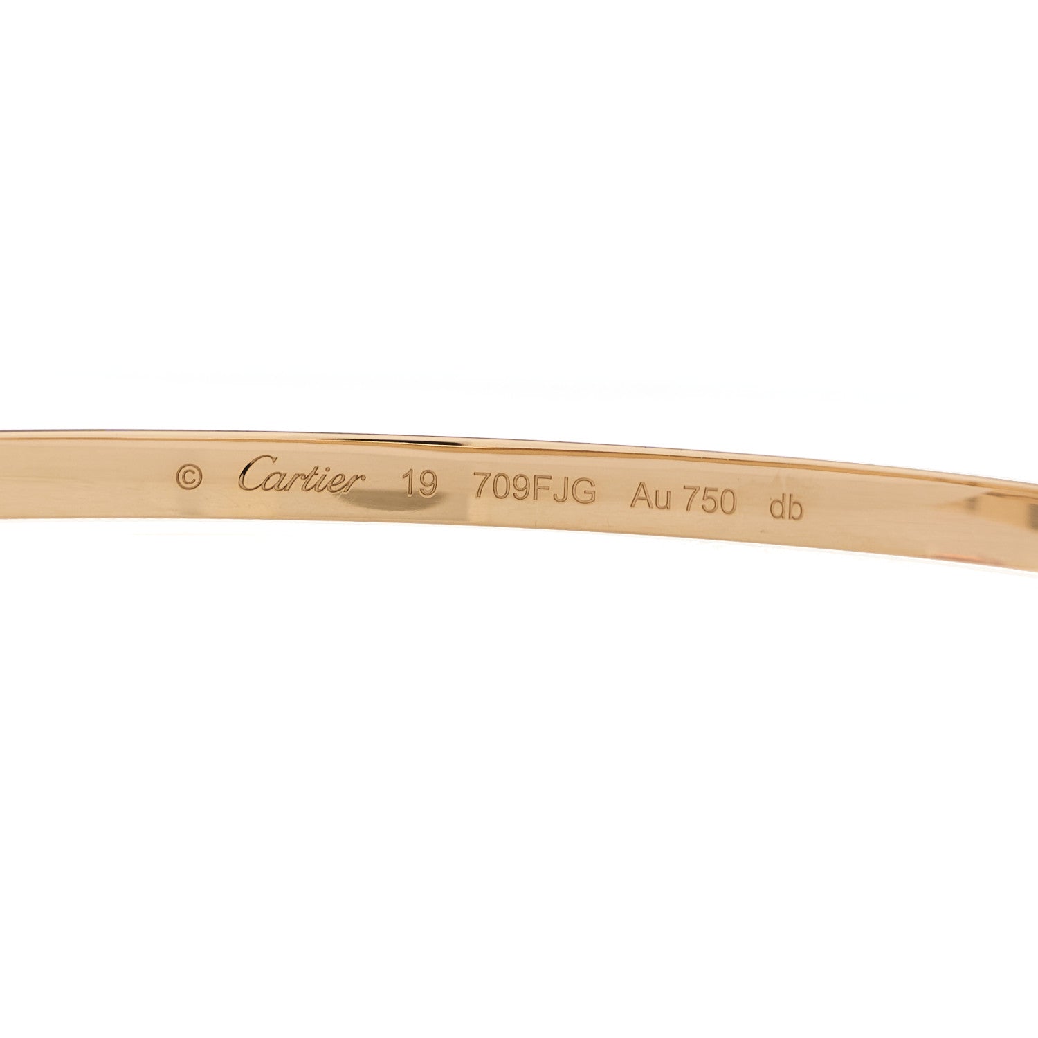 Cartier 18K Yellow Gold 6 Diamond Small LOVE Bracelet 19 5 of 7