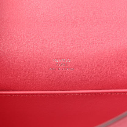 Hermes Swift Kelly Pochette Clutch Rose Azalee 5 of 7