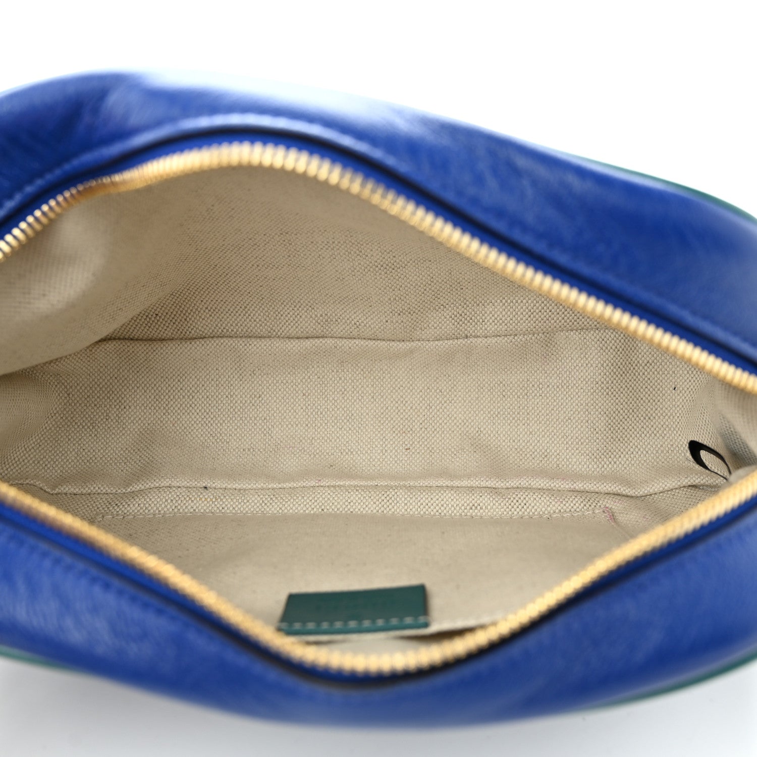 Gucci Azalea Calfskin Enamel Matelasse Diagonal Small Torchon GG Marmont Chain Shoulder Bag Imperial Blue Pavone 5 of 11