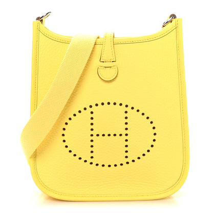 Hermes Taurillon Clemence Evelyne TPM Limoncello 1 of 11