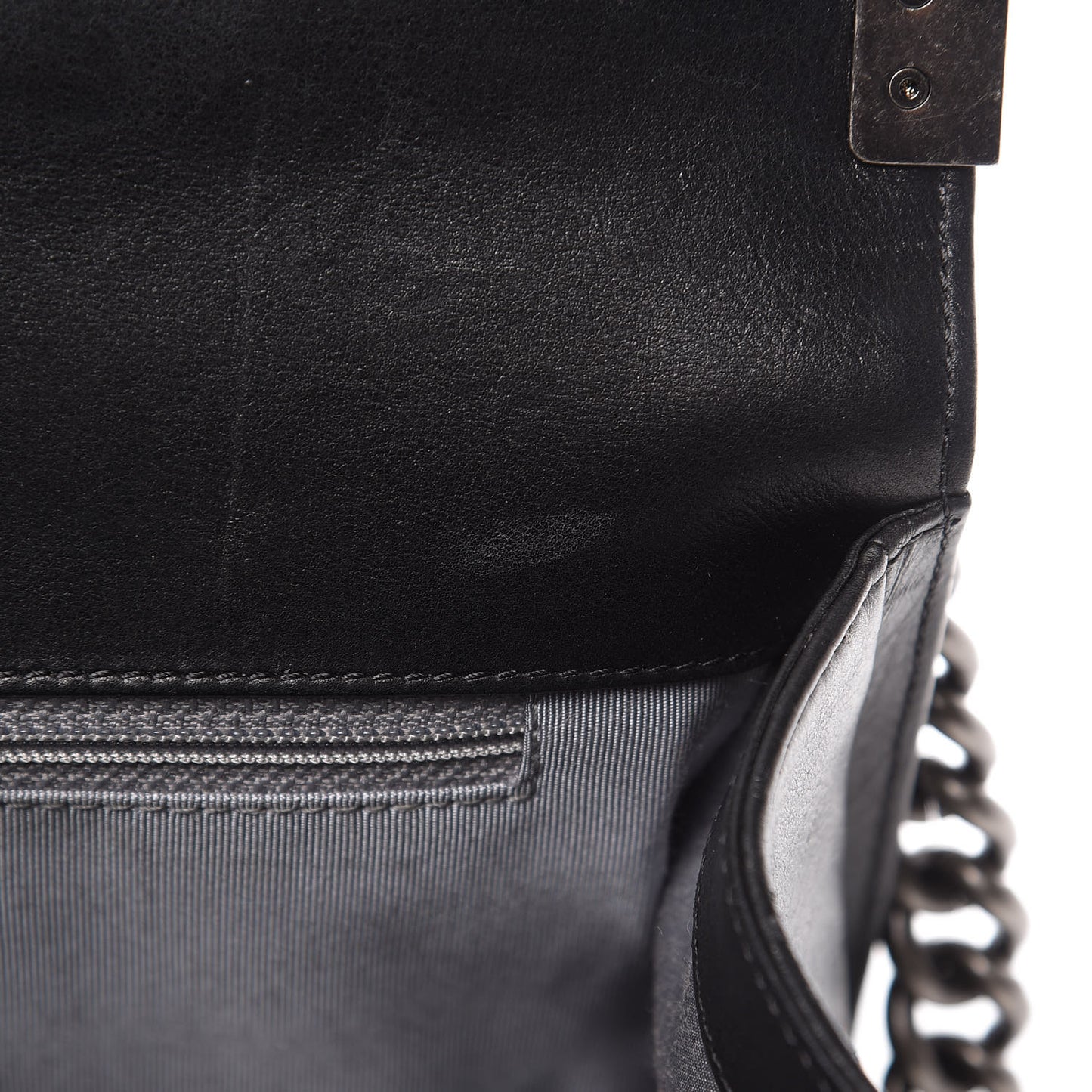 Lambskin Quilted New Medium Boy Flap Black
