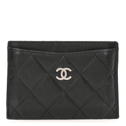Chanel Lambskin Quilted Card Holder Black 1 of 8