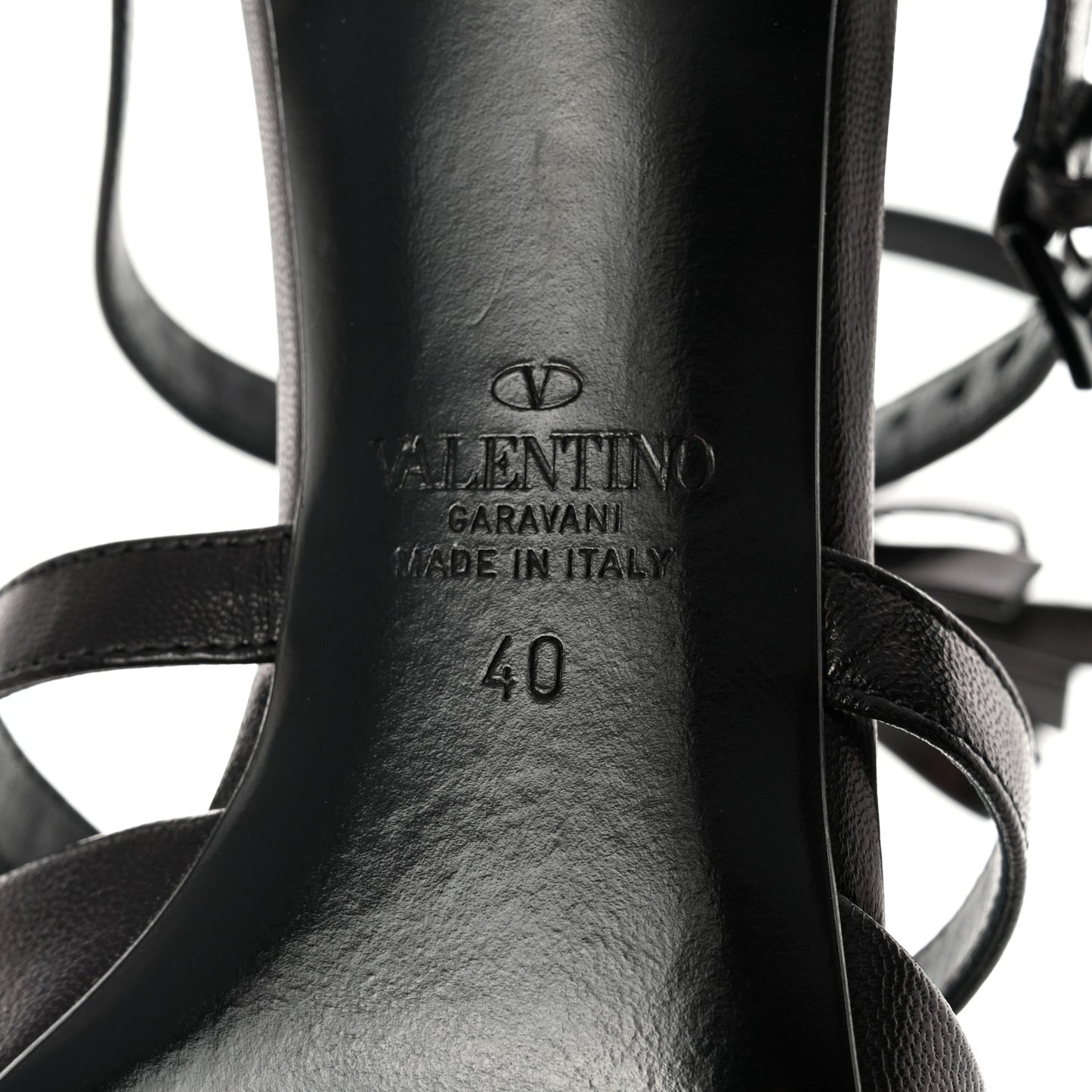 Nappa French Bow Gladiator 45mm Sandals 40 Black