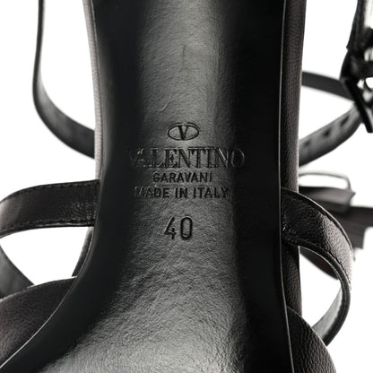 Valentino Garavani Nappa French Bow Gladiator 45mm Sandals 40 Black 8 of 8