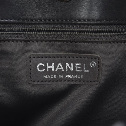 Chanel Vinyl Funny Tweed Patchwork Tote Grey 6 of 7
