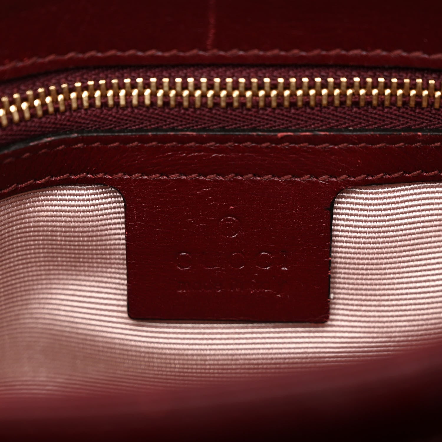 Gucci Vitello Palmellato Lux Small Arli Flap Shoulder Bag Vintage Bordeaux 7 of 16
